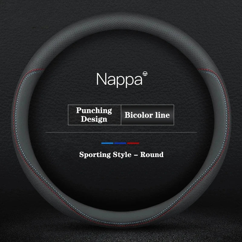 38CM 40CM 42CM 45CM 47CM Car Truck Extra Large Artificial Leather Steering Wheel Braid Cover Universal Auto Interior Accessories