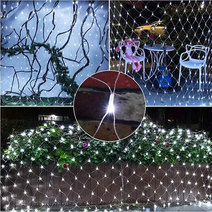 3x3m 2mx3m 2mX2m Christmas Garlands LED String Christmas Net Lights Fairy Xmas Party Garden Wedding Decoration Curtain Light