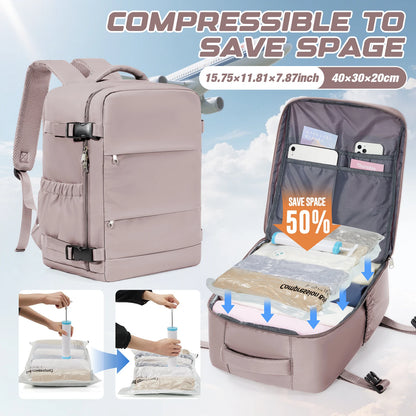 Clothing Storage Bag Personal item storage Backpack Ryanair Backpack 40x30x20 Cabin Bag, Vacuum Storage Bag With Manual Pump