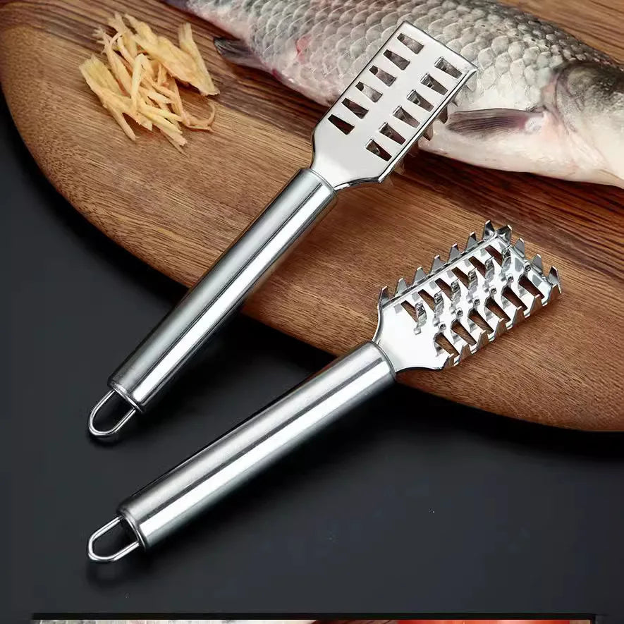 1PC Stainless Steel Fish Scale Knife Scale Scraper Sawtooth Scraping Boning Filleting Cut Scrape Dig Maw Knife