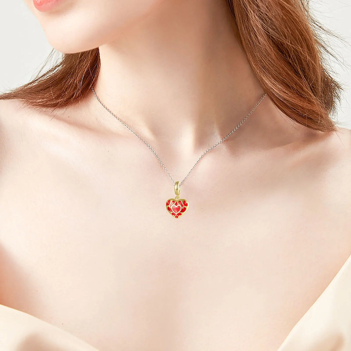 Tears of The Kingdom Hyrule Link Hit Points Heart Container for Original 925 Charms Bracelet Silver Charm Bead for Women Jewelry