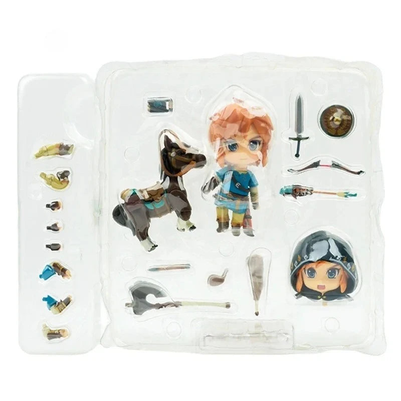 1212 DX The Legend of Zelda:Breath Wild Zelda Action Figure 733  Link Anime Model Doll Toy PVC Cute Poseable Gift China Version