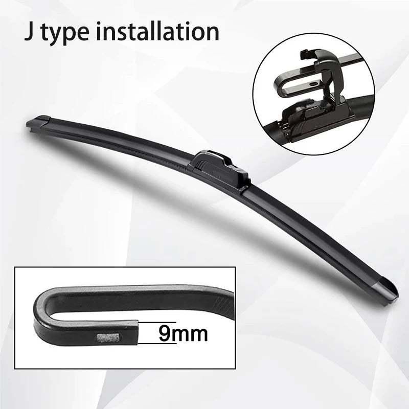 For BMW 3 Series M3 E46 1998-2006 Car Wiper U-type Soft Rubber Boneless Wiper HD Quiet Durable Automotive Wiper 22"+20"