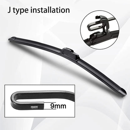 For BMW 3 Series M3 E46 1998-2006 Car Wiper U-type Soft Rubber Boneless Wiper HD Quiet Durable Automotive Wiper 22"+20"