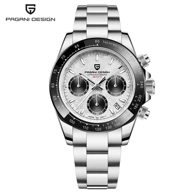 PAGANI DESIGN Luxury Chronograph Stop Watch for Men Sapphire MIYOTA VK63 Sport Waterproof Quartz Men's Wristwatches Reloj Hombre