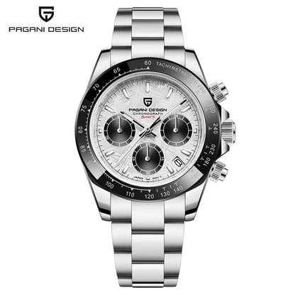 PAGANI DESIGN Luxury Chronograph Stop Watch for Men Sapphire MIYOTA VK63 Sport Waterproof Quartz Men's Wristwatches Reloj Hombre