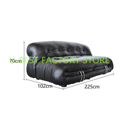 U-BEST Vintage Design Living Room Furniture Single Seater Lounge Chair Lazy Hippo Sofa Recliner Designer Occasional Soriana Sofa