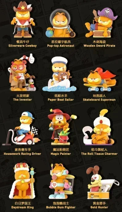 POP MART Garfield Cat Daydream Series Mystery Box - Cute Anime Figure Ornaments Blind Guess Bag Doll Collectible Toys Gift