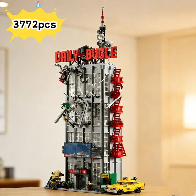 new 3772PCS Bricks Daily Bugle Building Compatible MOC Building Blocks Anniversary Sets  Birthday Christmas Gifts