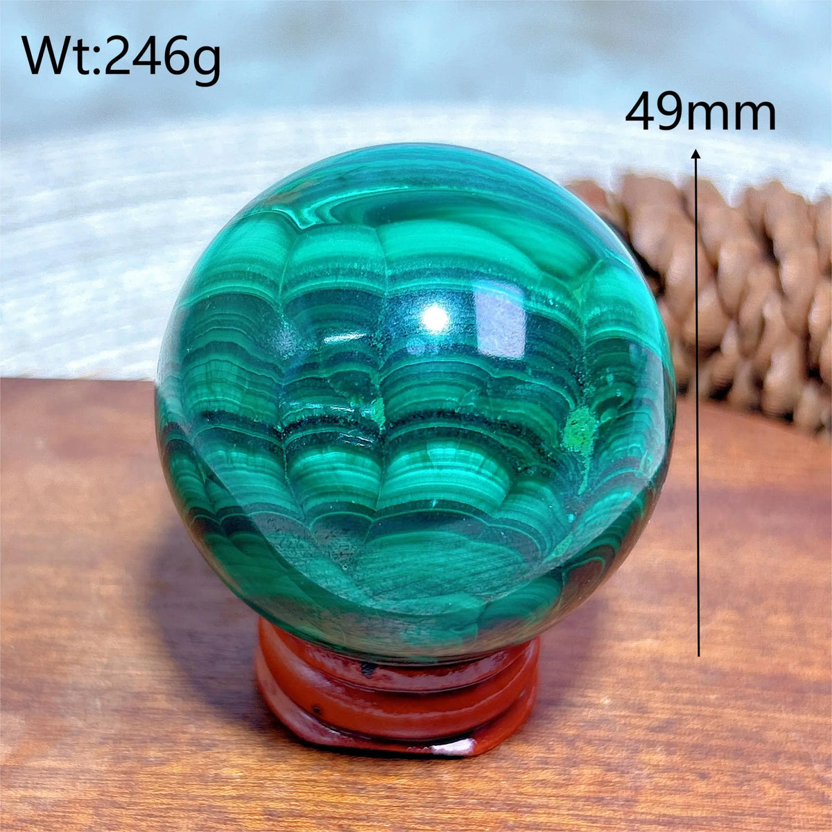 Malachite Pattern Sphere Ball Gemstones Reiki Energy Ore Natural Crystals Healing High Quality Home Decorations Room Decor Gift