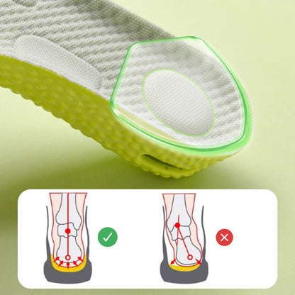 1Pair/3Pairs Height Increasing Insoles with Air Cushion Latex High Elasticity Comfortable Shoe Inserts for Comfort