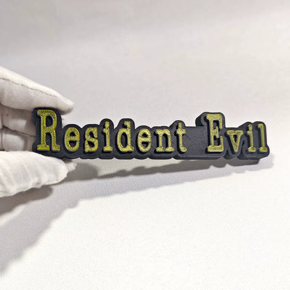 Resident Evil Magnetic Logo Stand Fridge Sticker 3d Desktop Ornament Umbrella Corporation Game Display Decor For Adult Game Fans