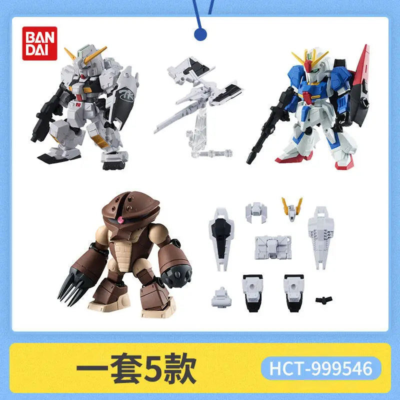 Bandai Gashapon Original Mobile Suit Ensemble (MSE) Gundam RX-78-2 Strike Hi-Nu Wing Astray ZZ Barbatos Assemble Model Kit