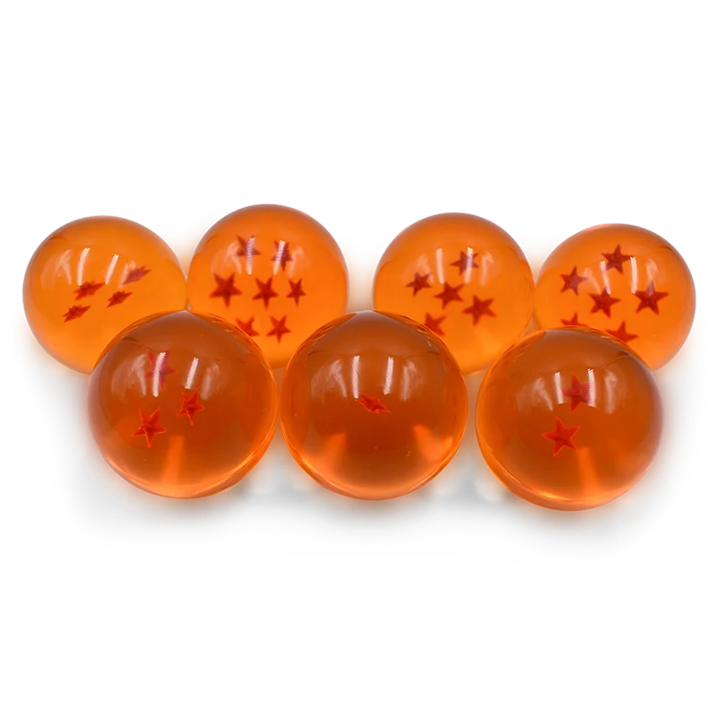 4.3CM Anime DBZ 7 Stars Balls 3.5CM Figures Toys New In Box Shenron Dragon Crystal Balls PVC Collection Complete Set Retail