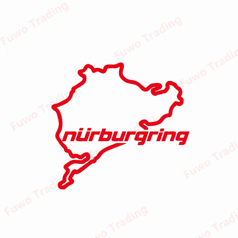 Fashion Personality Car Sticker The Racing Track Nurburgring Vinyl Decal Window Bumper Motorcycle Fridge Laptop Decoration PVC