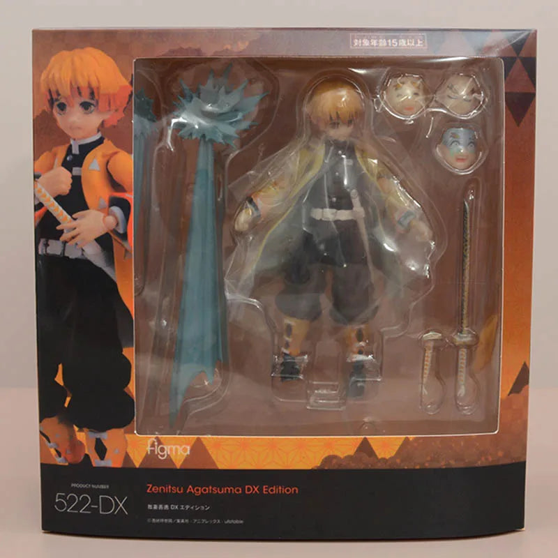 Figma 553 Demon Slayer Rengoku Kyojuro Movable Action Figure With Flame Effect Accessoriescollectible Anime Model For Anime Fans
