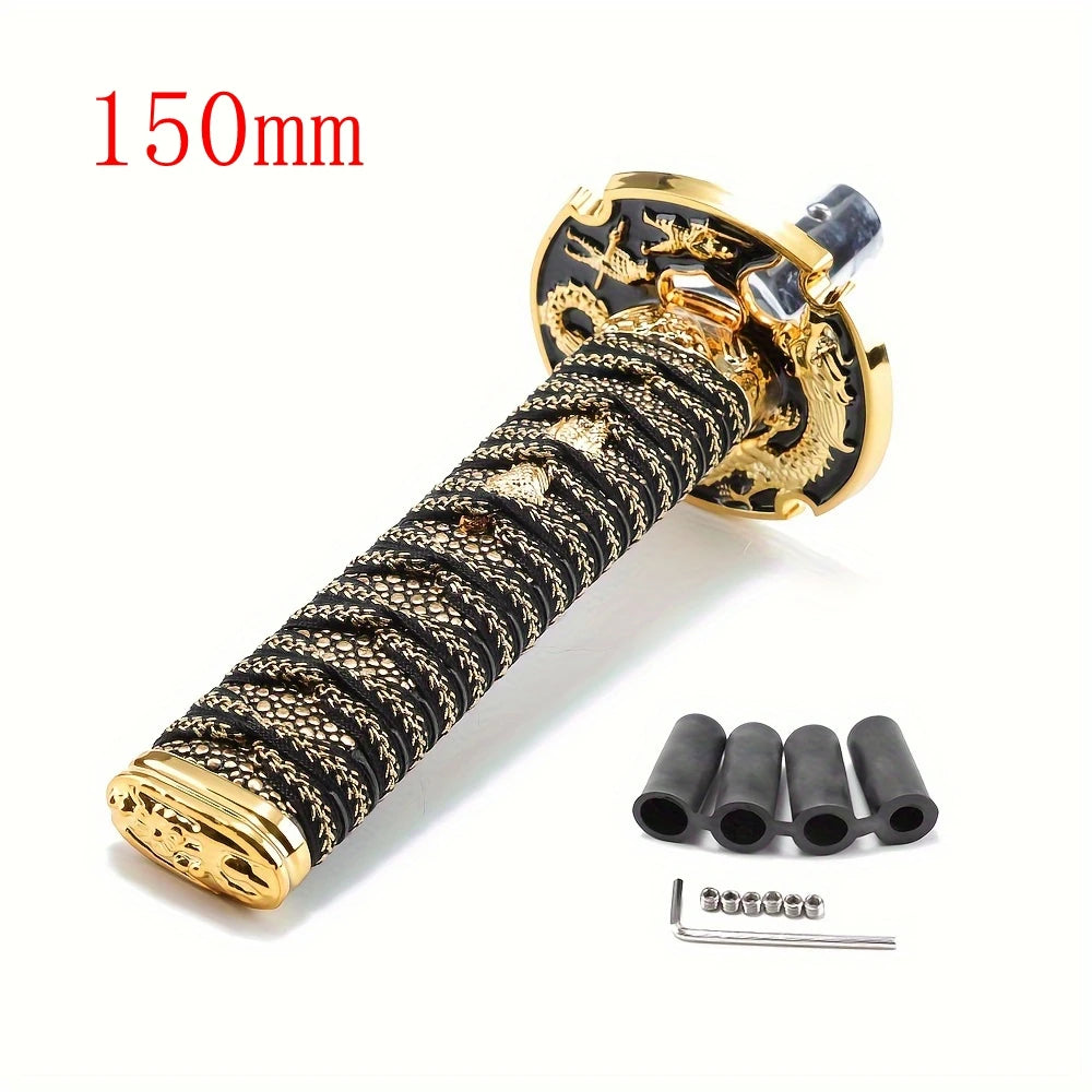 Universal Car Katana Gear Lever Knob Gear Shift Knob - JDM Racing Style Aluminum Alloy Shifter for Manual Transmission