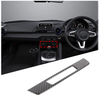For Mazda MX-5 MX5 ND 2016-2024 ABS Carbon Fibre Interior Kit Dashboard Console Gear Shift Panel Cover Trim Stickers