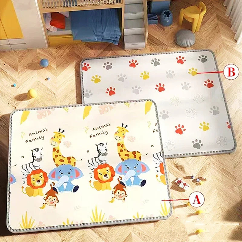 2024 New Large Size Thicken Baby Crawling Play Mats Folding Mat Carpet Play Mat for Children's Safety Rug Toys Gift Have Creases