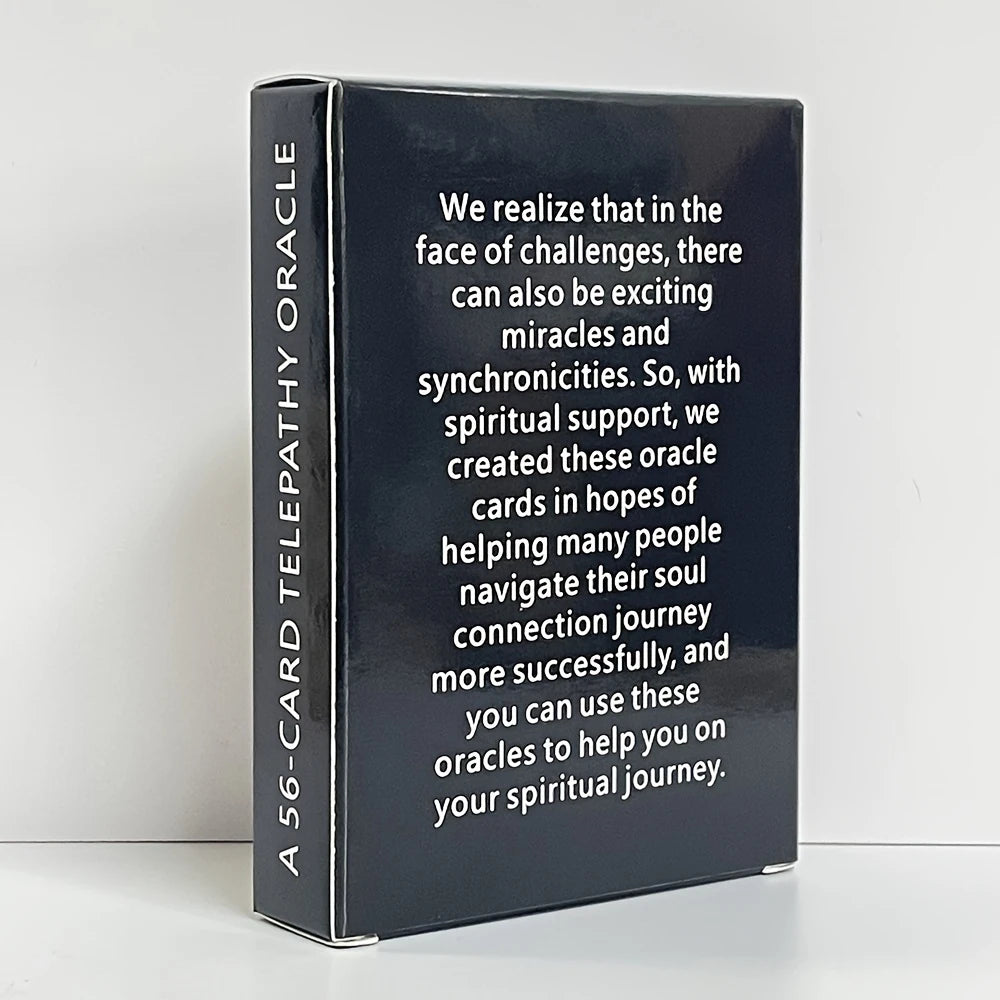 56 Card Telepathy Oracle Cards, for Clarity and Divination, with a Meaningful English Version, Designed for Meditation and Spiri
