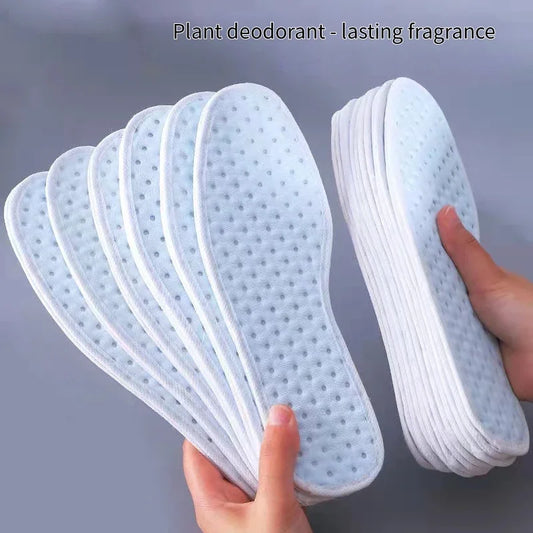 1Pair Bamboo Plant Deodorant Running Sports Insole Charcoal Antibacterial Shoes Insoles for Feet Thick Shock Absorbing Shoe Sole