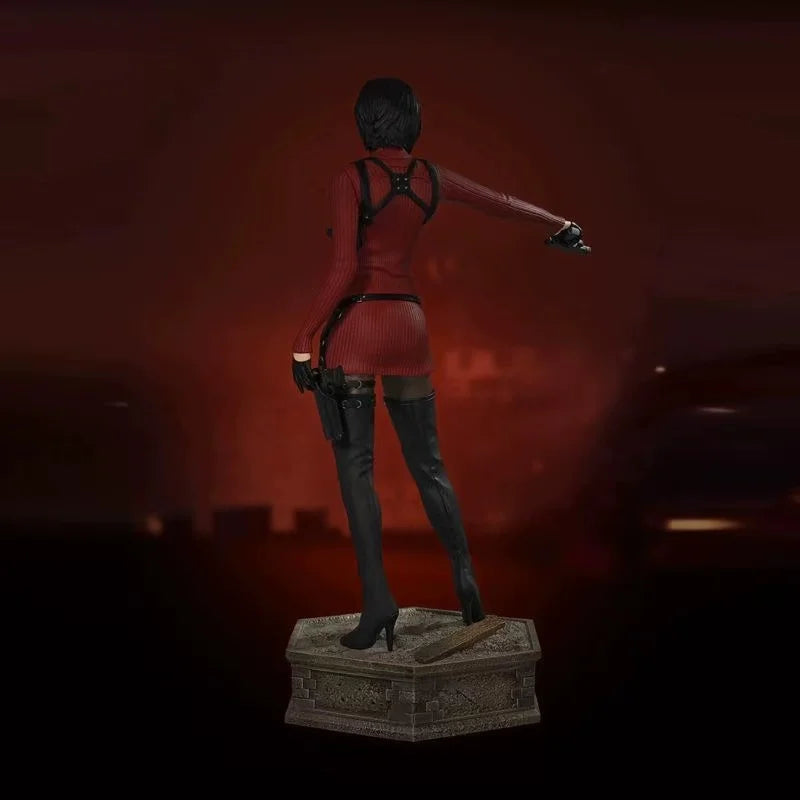 Ada Wong Figure, Resident Evil Game Merchandise, Red-Clothed Female Agent Static Statue Model