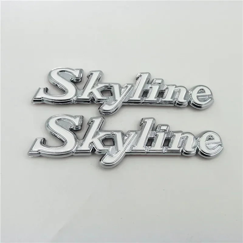 For GTR Skyline Emblem Badge Logo Rear Trunk Side Fender Nameplate C110 KPGC110 GC110 Kenmeri