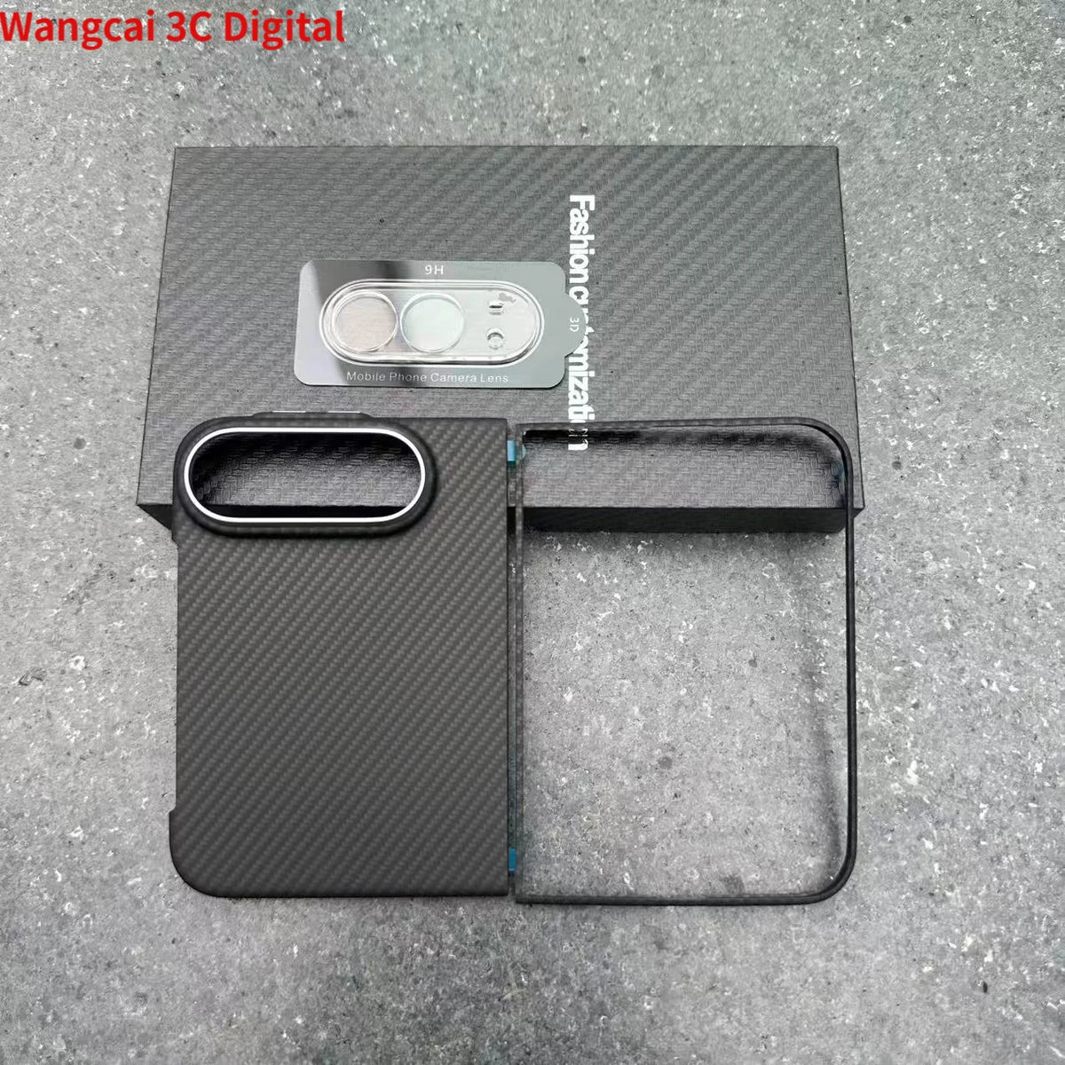 For iPhone Duo Ultra Thin 600D Carbon Fiber Textured Magnetic Case for iPhone Ultra 18 Fold Case for Magsafe Magnetic Case