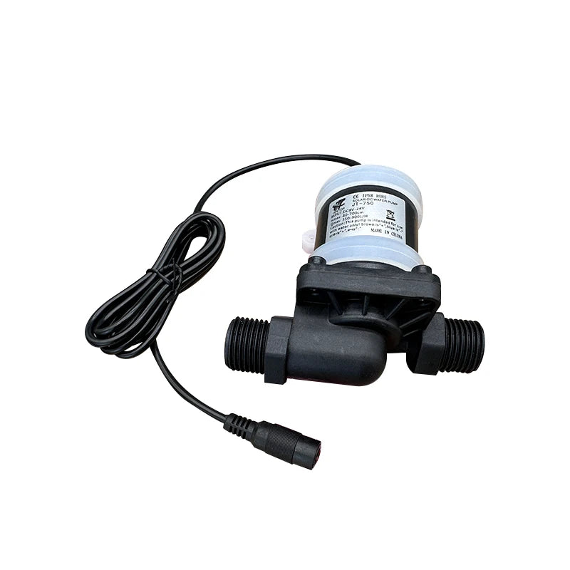 IP68 DC 12V 24V Pump Brushless Stainless Steel Shaft 1/2" US Gauge Water Heater Shower Circulating Fountain Booster Pump