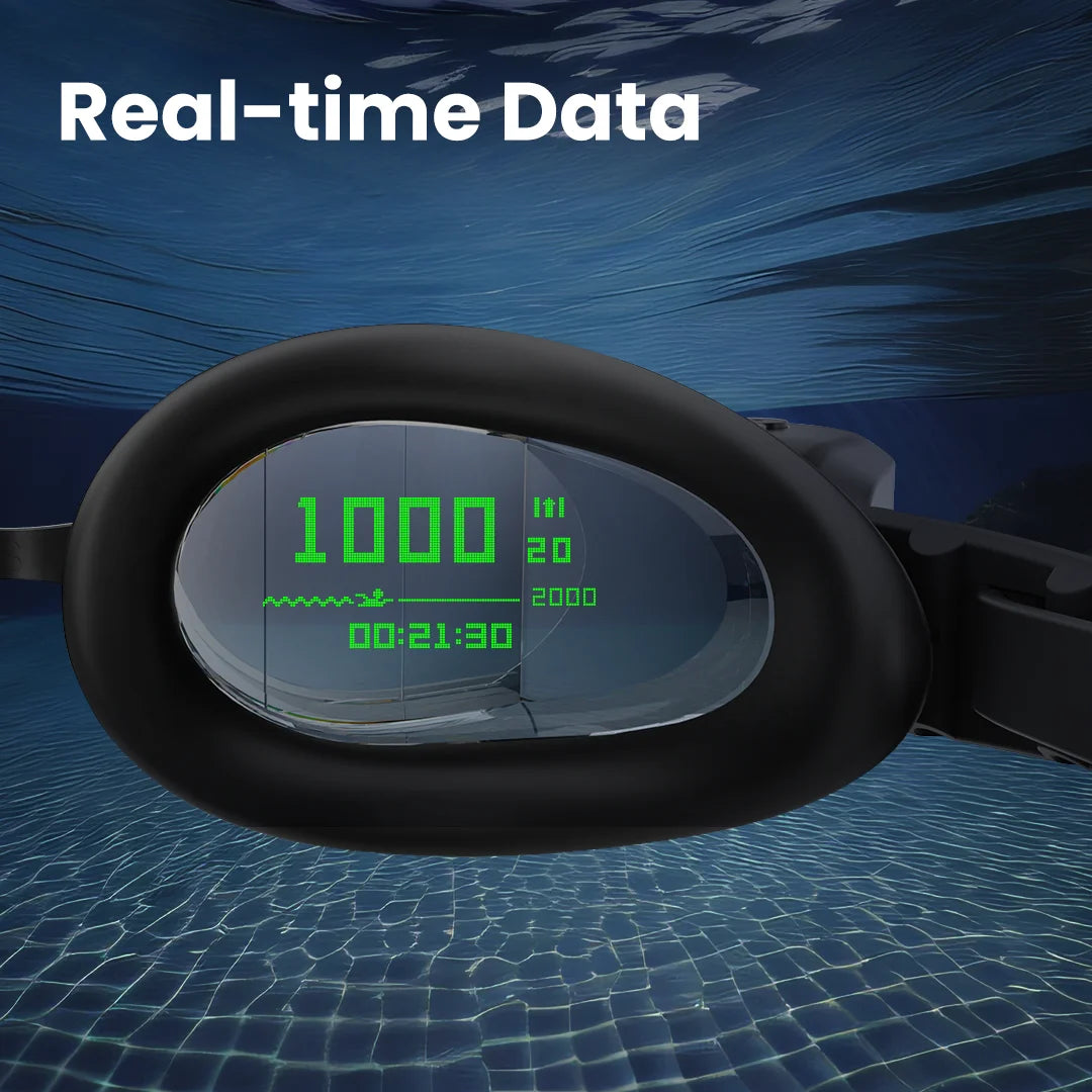 HOLOSWIM 2PRO Smart Swim Goggles, AR Data Display, AI Swim Analysis, Personalized Training Plans, Winged Low-Drag Design, IP68