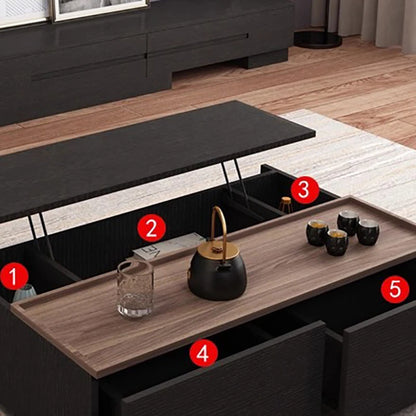 Wabi Sabi Storage Coffee Tables Multifunction Design Living Room Lift Top Coffee Tables With Drawers Trendy Meuble Furniture