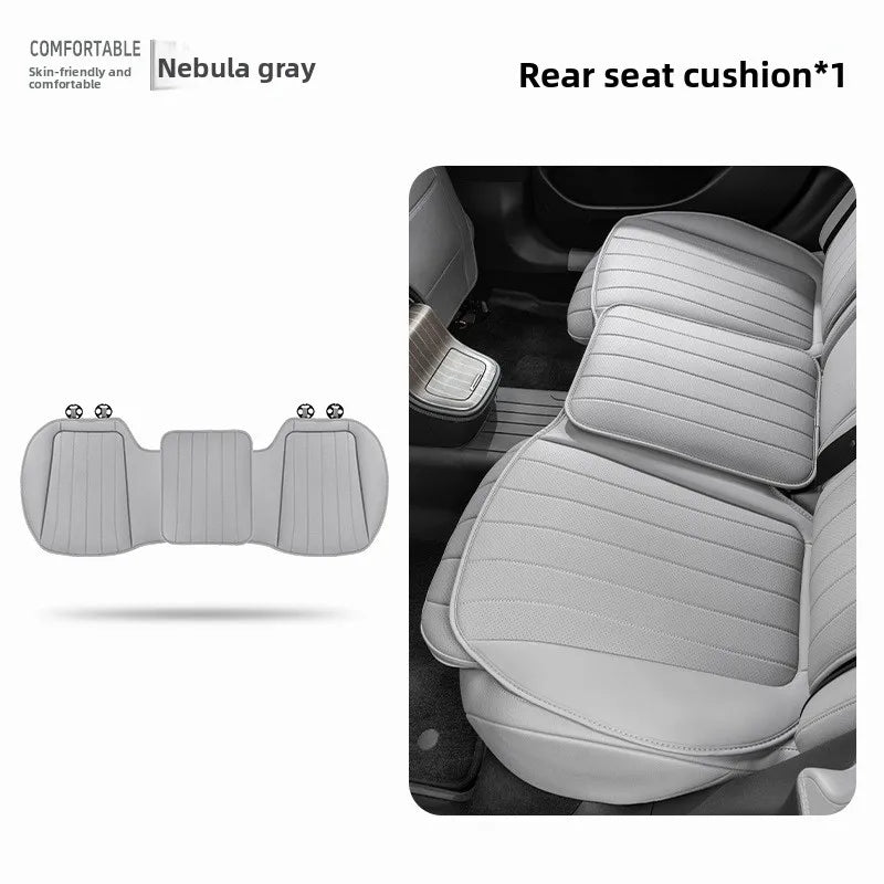 Luxury Sedan SUV Universal Nappa Leather Car Seat Cover Comfortable Memory Foam Perforated Leather Cushion Car Seat Protection