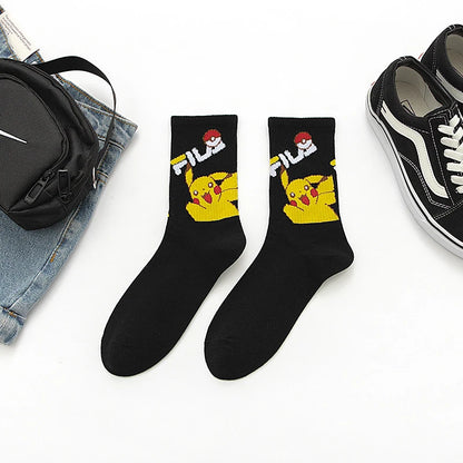 Bandai Cartoon Socks Men Women Christmas Halloween Hip Hop Street Fashion Inspired Novelty Funny Casual Crew Socks