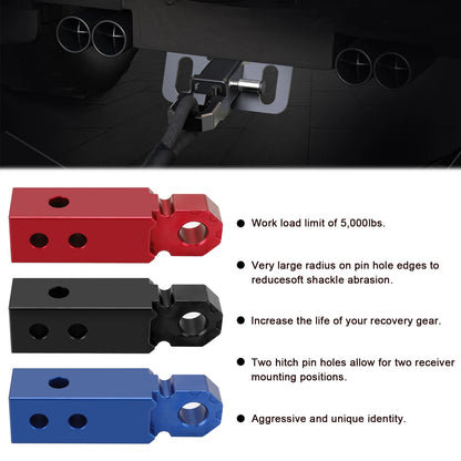 18000 Lbs 2 inch Shackle Hitch Arm Receiver Towing Trailer Tow Hitch Trailer Hooks Tow Bar For SUV