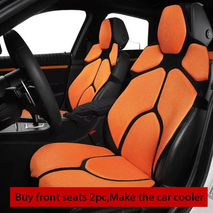 For MINI Cooper 2014-2026 Breathable Mesh Car Seat Cushion Ergonomic Lumbar Support Anti-Slip Auto Seat Protector Pad