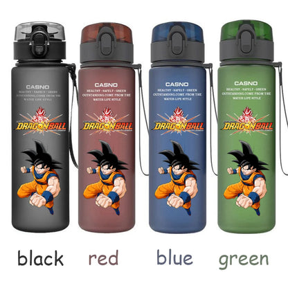 560ML Dragon Ball Water Cup Children Portable Plastic Goku Vegeta Bulma Cartoon Outdoor Large Capacity Sport Water Bottle Gift
