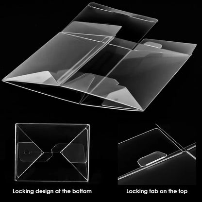Protectors Case for Funko- 4" Inch Pop Vinyl Figures, Crystal Clear Protectors,Heavy Duty Display Box for Vinyl Figures Storage