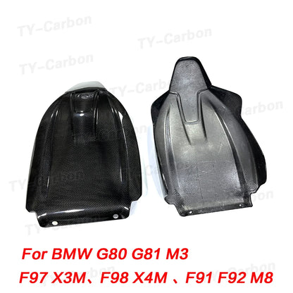 Dry Carbon Fiber Seat Back Covers Trims for BMW G80 M3 G82 G83 M4 G87 M2 X3M F97 X4M F98 2021-2024 Car Inner Seat Cover Bodykit