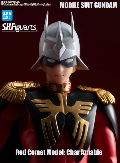 Bandai S.H.Figuarts MOBILE SUIT GUNDAM Red Comet Char Aznable Premium Collectible Model Gift