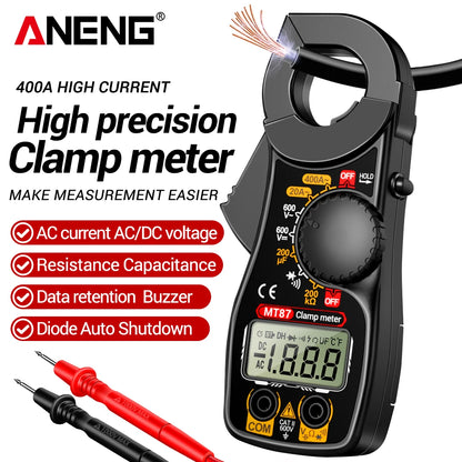Clamp Meter ANENG MT87 Digital Multimeter Professional 1999 Counts DC/AC Voltage Tester Ammeter NCV Ohm Detector Test Home Tools
