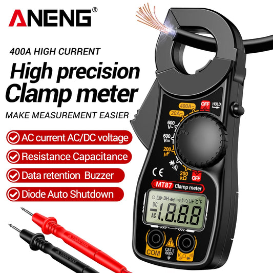 Clamp Meter ANENG MT87 Digital Multimeter Professional 1999 Counts DC/AC Voltage Tester Ammeter NCV Ohm Detector Test Home Tools