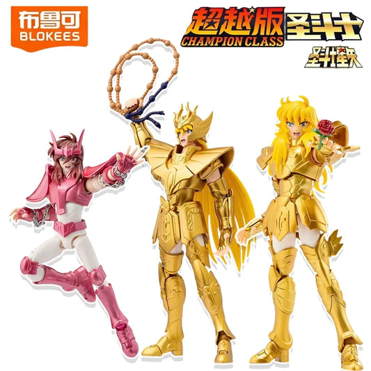 BLOKEES Champion Class Saint Seiya Andromeda Shun Virgo Pisces Anime Action Figure Golden Saint Assembled Action Doll Toy
