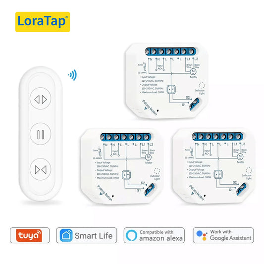Tuya Smart Life Curtain Switch Module Remote Control Blinds Roller Shutter RF+WIFI App Timer Google Home Aelxa Echo Smart Home