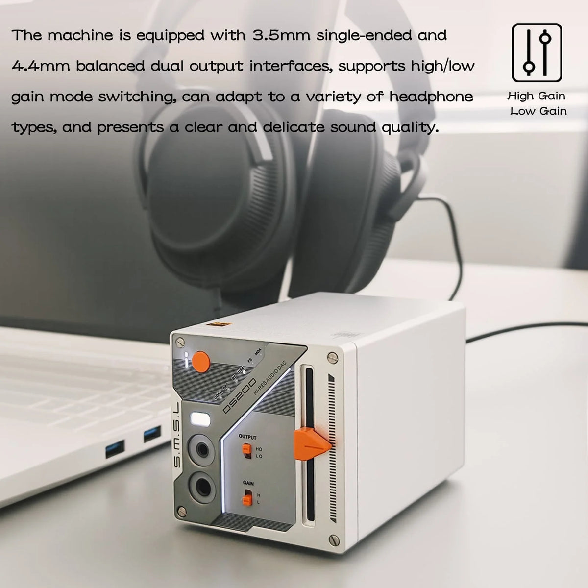 SMSL DS200 Hi-Res Audio Decoder CS43131x2 DAC Chip XU316 MQA USB Optical Coaxial Bluetooth Input 3.5mm 4.4mm Headphone Amplifier
