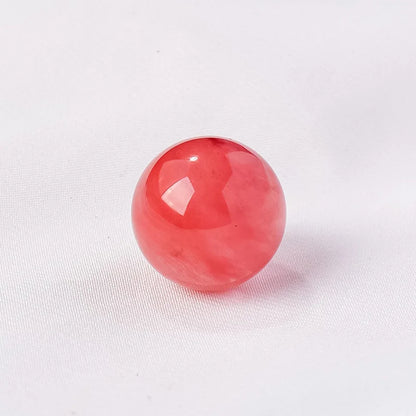 16mm Natural Crystal Ball No Hole Beads, Polished Agate Gemstone Sphere Bulk for DIY Jewelry Crafts Home Decor Gifts