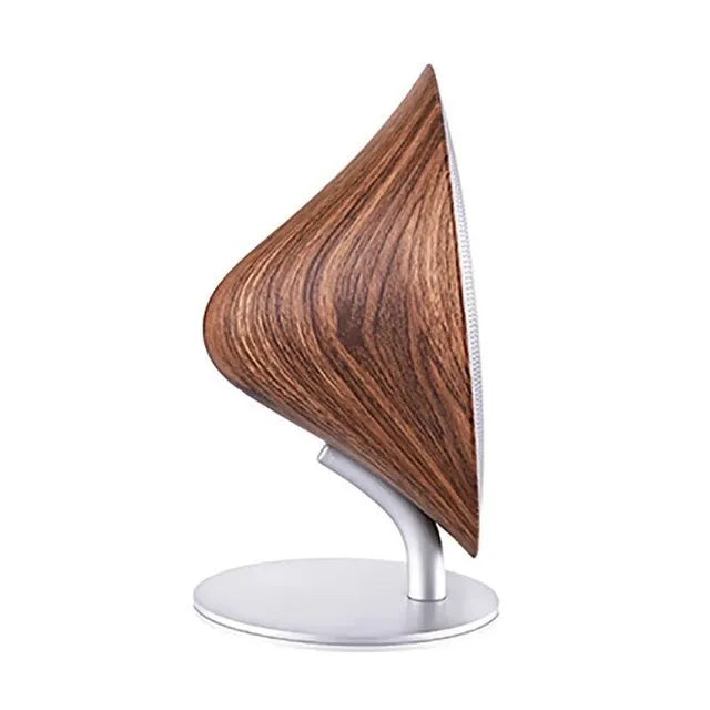 Retro Wireless UFO Wood Speaker Support NFC Touch Surface Subwoofer Home Audio Bluetooth 5.0 Audio Desktop Stereo Speaker