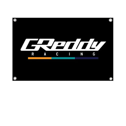 1pc Greddy Super Racing Flag Flags And Banners Four Hole Flag Polyester Outdoor Decor Room Aesthetic