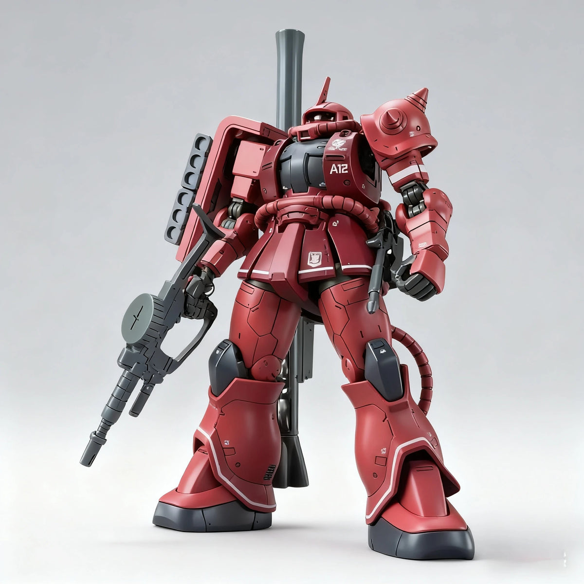 HG 1/144 GTO Zaku Of The Red Comet Assembly Model Kit  Action Figure Exquisite Desktop Decoration Surprise Gift Collection Toys