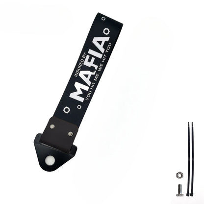 1PC New JDM Tow Strap Car Trailer Strap Tow Bar Nylon Car Tow Rope Hook Front Bumper Decorative Tow Hook Tuning shitbox