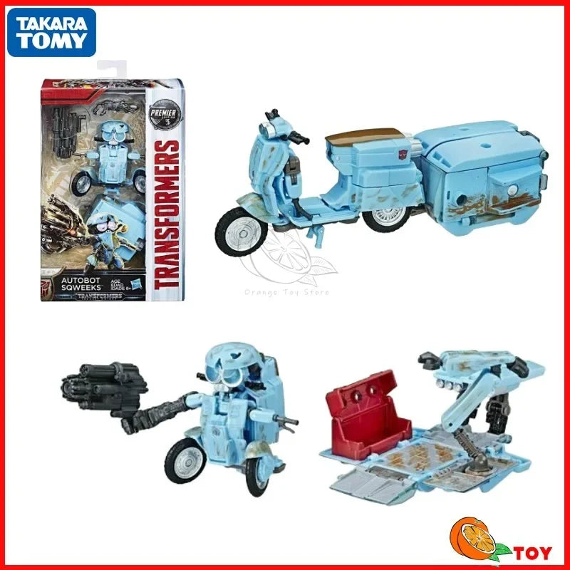 In Stock Hasbro Transformers Toys Transformers: The Last Knight TLK Class D Sqweeks Model Robot Collection Action Figure